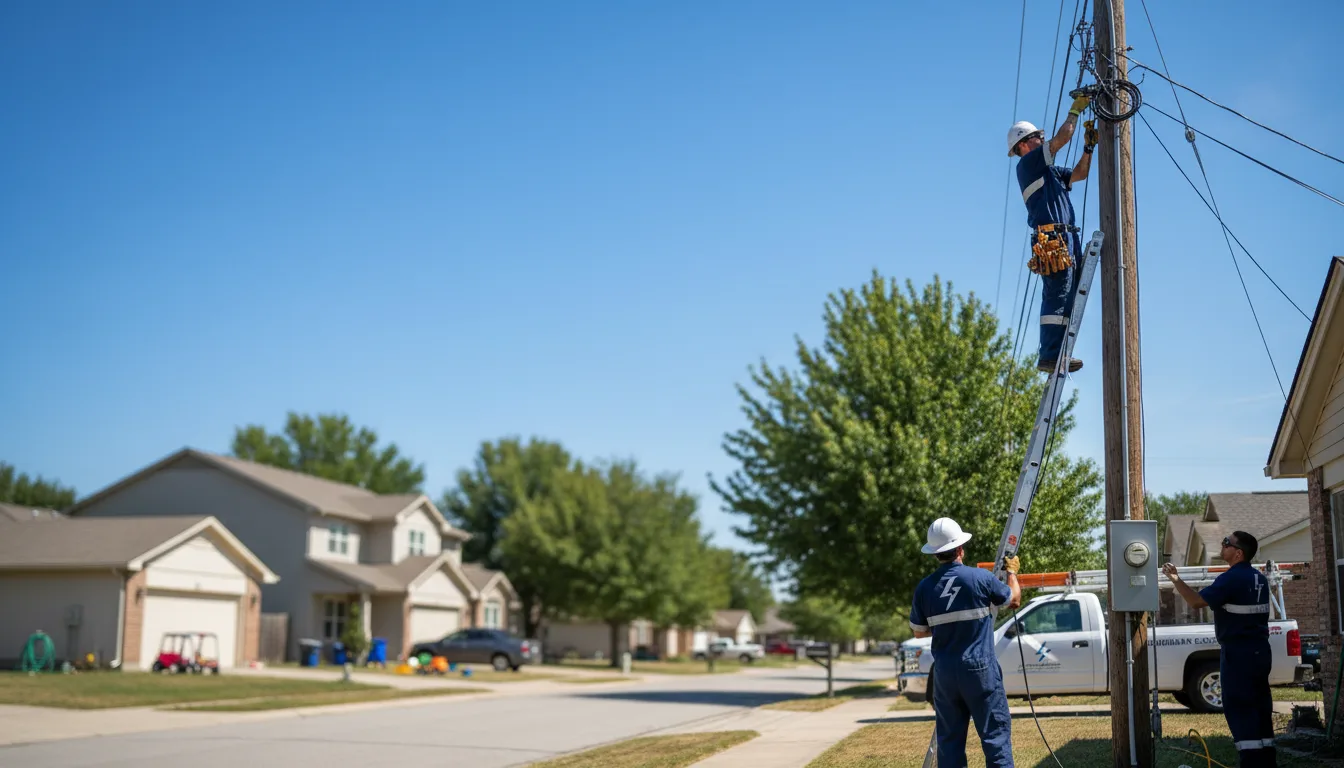 Residential electrician providing installation services in Jemison, AL